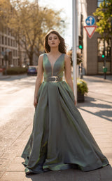 2 of 4 Chic and Holland AN3107 Dress Olive