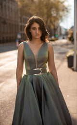 4 of 4 Chic and Holland AN3107 Dress Olive