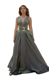 1 of 4 Chic and Holland AN3107 Dress Olive