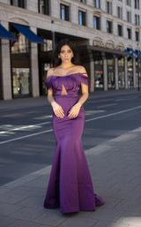 2 of 6 Chic and Holland AN3111 Dress Purple