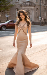 2 of 4 Chic and Holland AN3122 Dress Nude