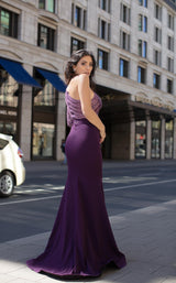3 of 4 Chic and Holland AN3123 Dress Purple