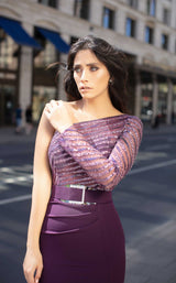 4 of 4 Chic and Holland AN3123 Dress Purple