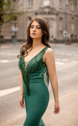 6 of 9 Chic and Holland AN3124 Dress Emerald