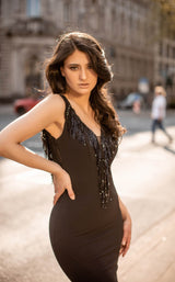 8 of 9 Chic and Holland AN3124 Dress Black