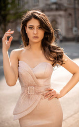 4 of 5 Chic and Holland AN3192 Dress Champagne