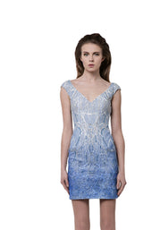1 of 2 Revive by Tony Ward Aurora Dress Light-Blue