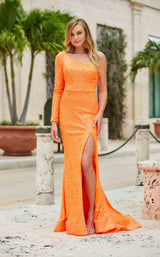 1 of 2 Amarra 87262 Dress Neon-Orange