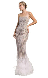 1 of 8 Andrea and Leo A0432 Silver/Nude