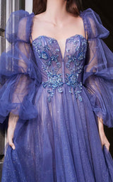 3 of 3 Cinderella Divine B709 Dress Smoky-Blue