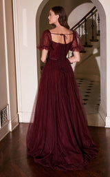 2 of 2 Cinderella Divine B712 Dress Maroon