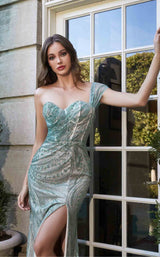 3 of 3 Cinderella Divine B717 Dress Sea-Mist