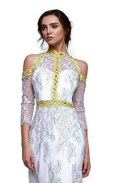 3 of 4 Beside Couture BC 1342 White-Lime