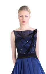 3 of 4 Revive by Tony Ward Blair Dress Blue