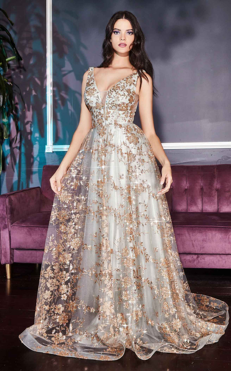 Cinderella Divine CB068 Dress Gold-Sage