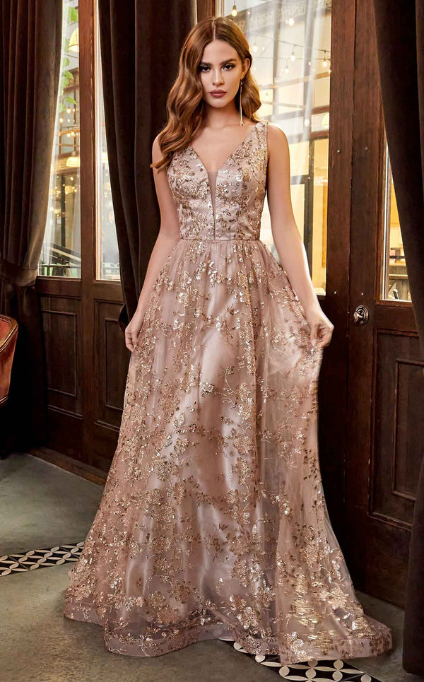 Cinderella Divine CB068 Dress Gold-Mocha