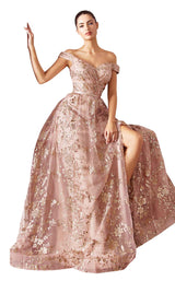 1 of 4 Cinderella Divine CB069 Dress Gold-Mocha