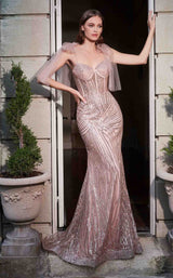 1 of 2 Cinderella Divine CB093 Dress Rose-Gold