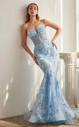 LaDivine CB099 Dress Blue