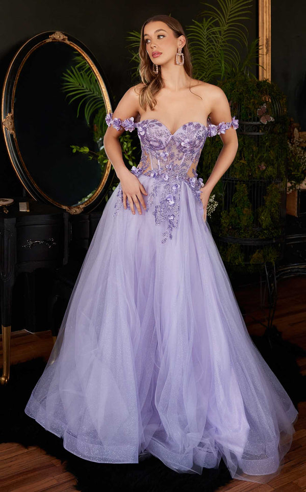 LaDivine CB104 Dress Lavender