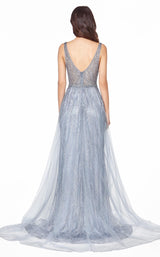 4 of 4 Cinderella Divine CD0152 Dress Smoky-Blue