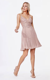 1 of 2 Cinderella Divine CD0163S Dress Dusty-Rose