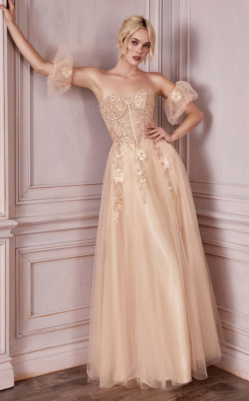 Cinderella Divine CD0191 Dress Champagne