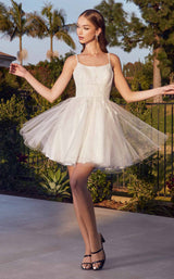 LaDivine CD0212 Dress Off-White