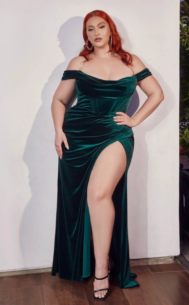 LaDivine CD236C Dress Emerald