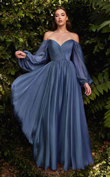 2 of 2 Cinderella Divine CD243S Dress Smoky-Blue
