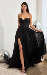 2 of 9 LaDivine CD252 Dress Black