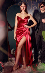 2 of 5 LaDivine CD255 Dress Deep-Red