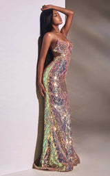 8 of 10 LaDivine CD880 Dress Opal-Blush