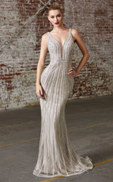 1 of 2 Cinderella Divine CD901 Dress Platinum