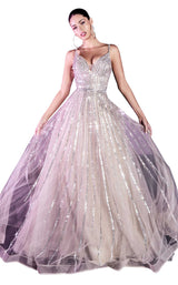 1 of 2 Cinderella Divine CD940 Dress Platinum