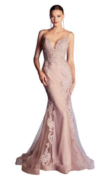 1 of 3 Cinderella Divine CD945 Dress Dusty-Rose