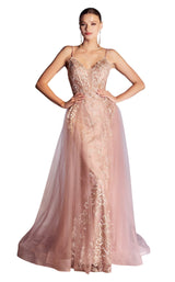 1 of 2 Cinderella Divine CD953 Dress Rose-Gold