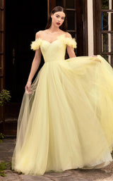 2 of 3 Cinderella Divine CD957 Dress Yellow