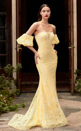 3 of 4 Cinderella Divine CD958 Dress Yellow