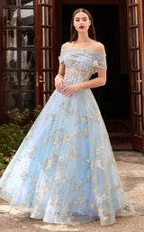1 of 2 Cinderella Divine CD963 Dress Blue-Champagne