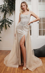 LaDivine CD993 Dress Platinum