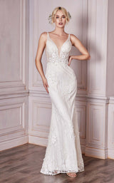 1 of 3 Cinderella Divine CDS403W Dress Off-White