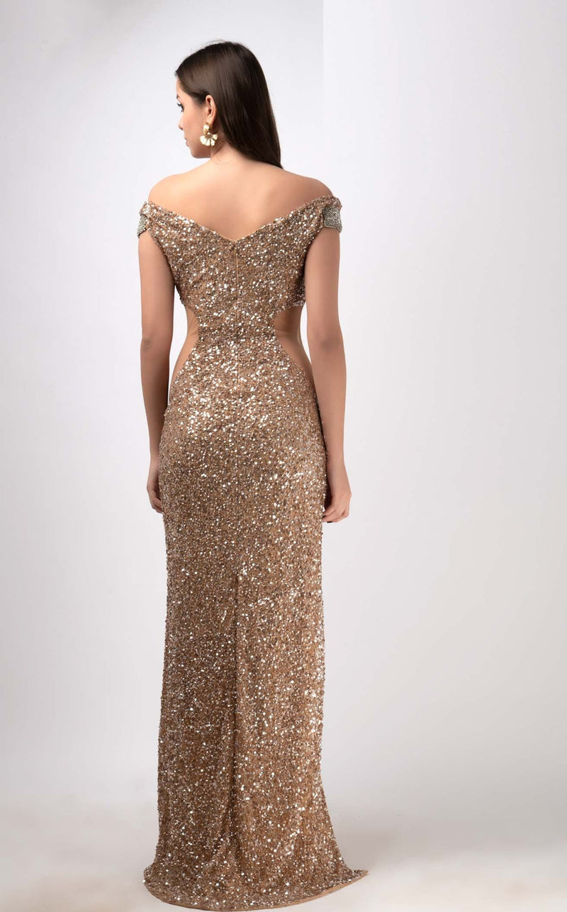 Couture Fashion by FG CF19201217 Dress Gold