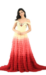 1 of 4 Couture Fashion by FG CF20210167 Dress Ombre