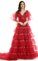 1 of 3 Couture Fashion by FG CF21220669 Dress Apple-Red