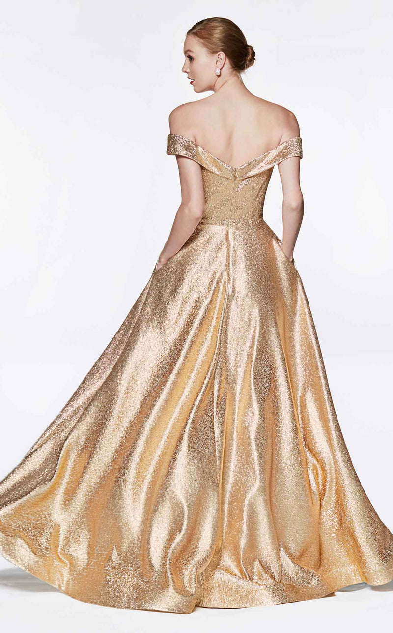 Cinderella Divine CJ268 Dress Gold
