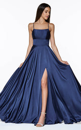 2 of 4 Cinderella Divine CJ527 Dress Navy