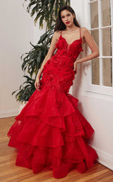 1 of 2 LaDivine CM329 Dress Red