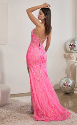 3 of 3 LaDivine CM331 Dress Neon-Pink