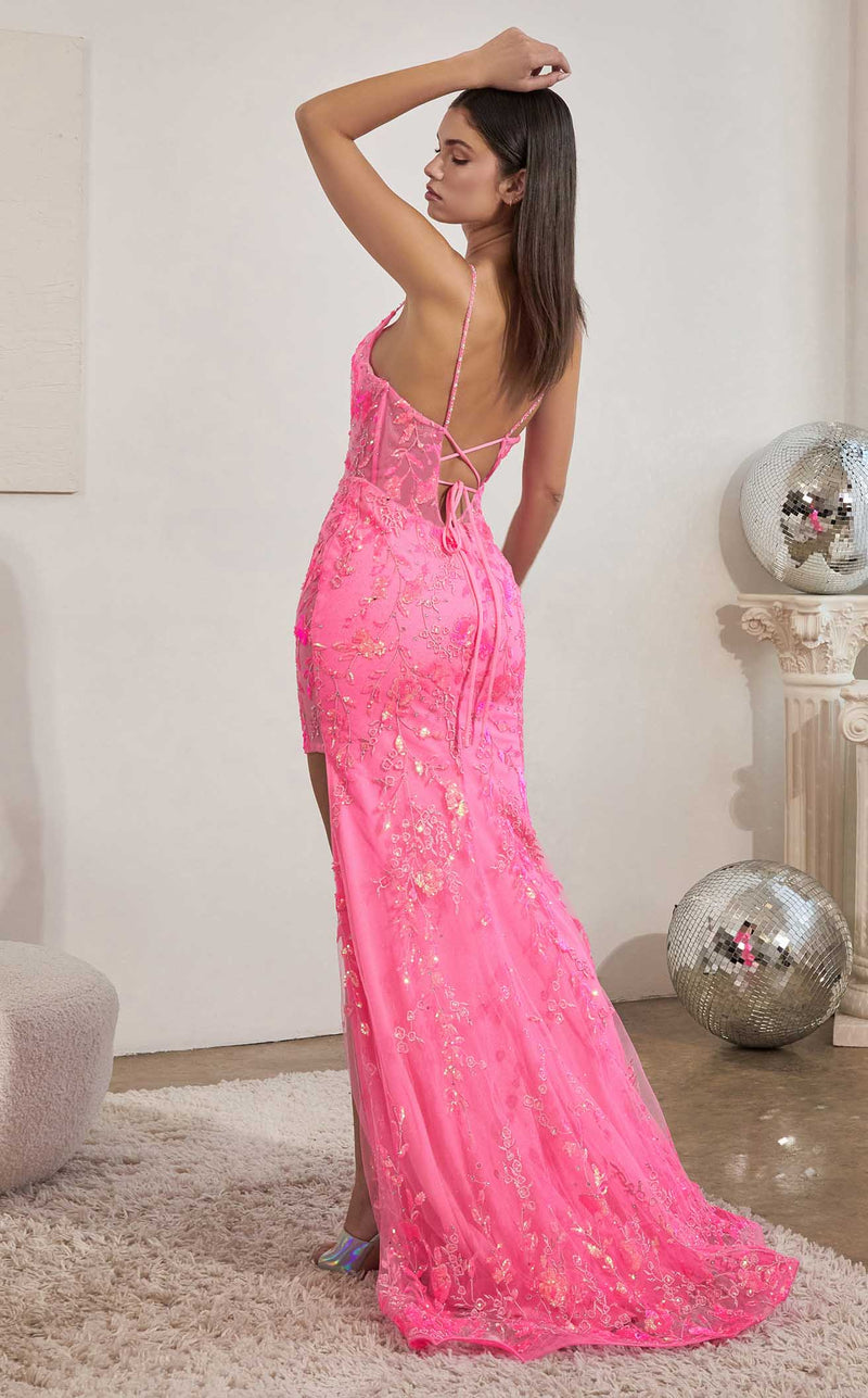 LaDivine CM331 Dress Neon-Pink